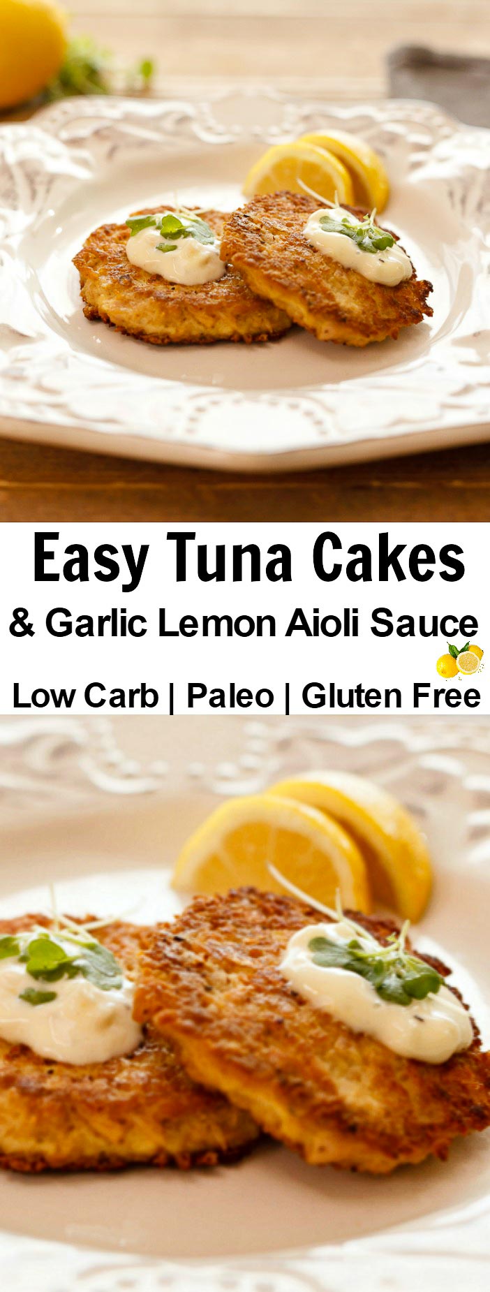 Fantasy Fish Cakes- low carb , gluten free tuna cakes
