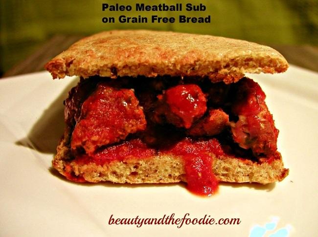 Paleo Meatball Sub / beautyandthefoodie.com