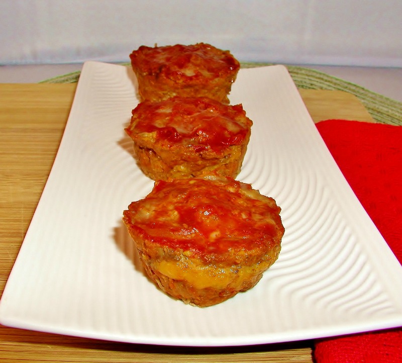 Grain Free Cheese Filled Meatloaf Minis