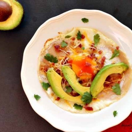 Turkey Egg and Bacon Fry, paleo and low carb. beautyandthefoodie.com