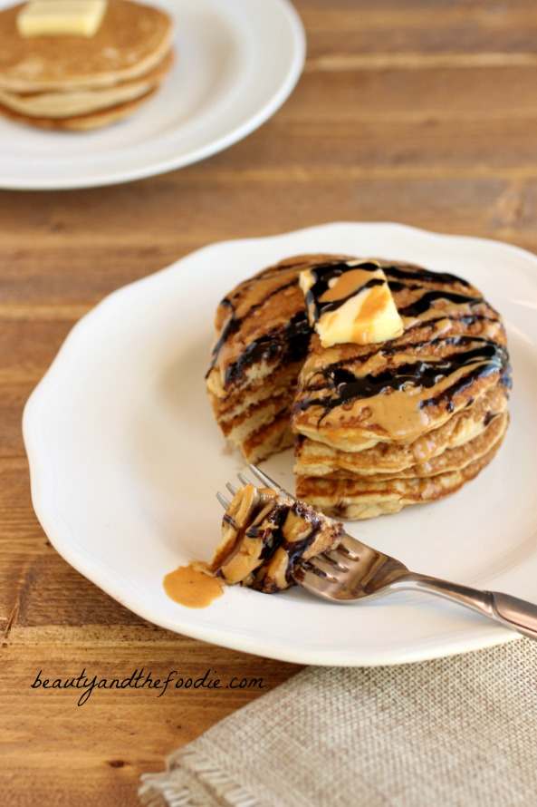 Choco Nutty Tiger Pancakes | Beauty and the Foodie