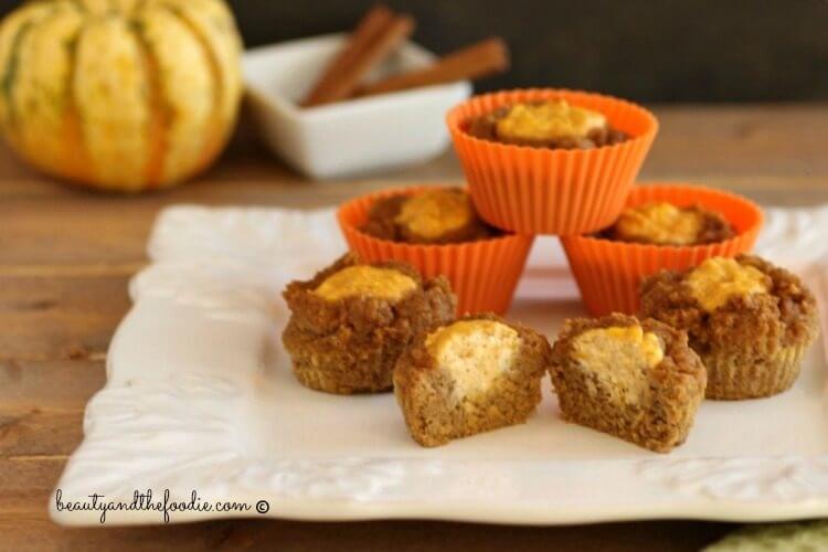 Sour Cream Pumpkin Butter Muffins, grain free and low carb