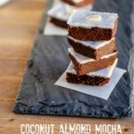 Easy Coconut Almond Mocha Fudge, grain free, paleo and low carb #easyfudge #paleo