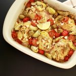 Easy Greek Chicken Bake- low carb, keto and paleo. Easy and super tasty