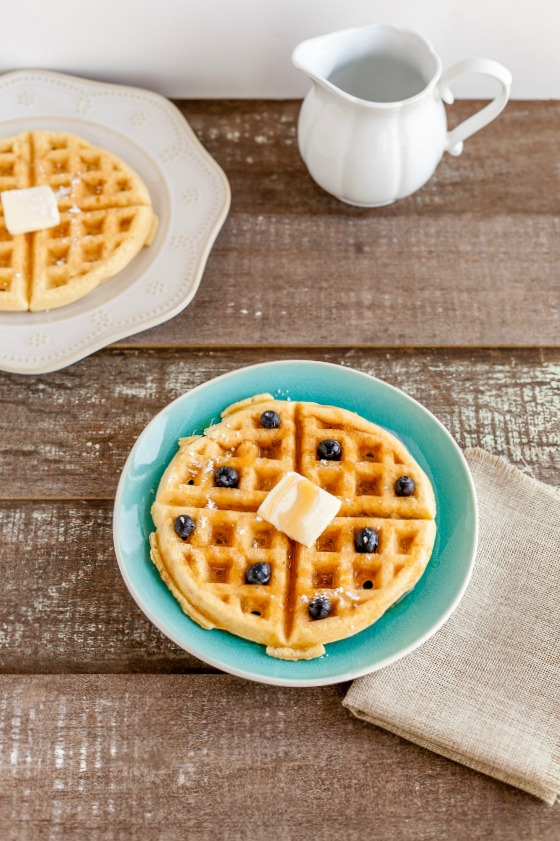 Low Carb Buttermilk Waffles- low carb, keto, paleo & gluten free.