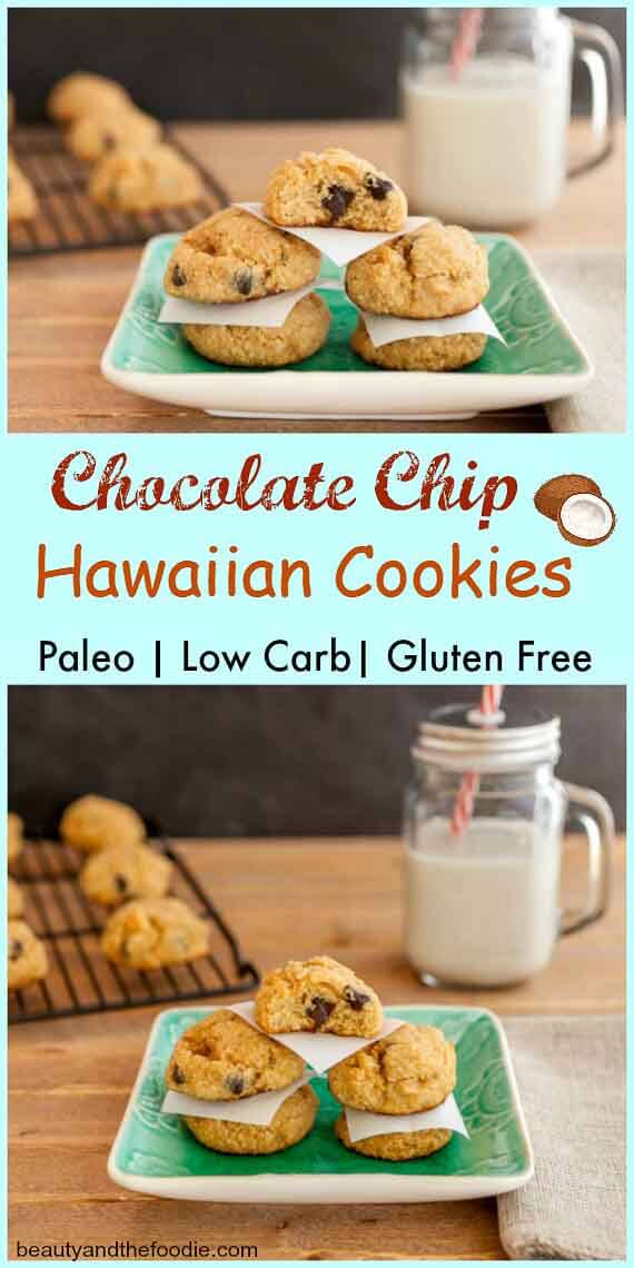 Chocolate Chip Hawaiian Cookies Beauty and the Foodie