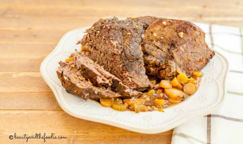 Slow Cooker Coffee Roasted Beef, grain free, paleo and low carb