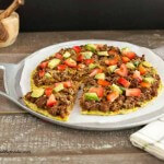 Low Carb Mexican Pizza, grain free, low carb and primal