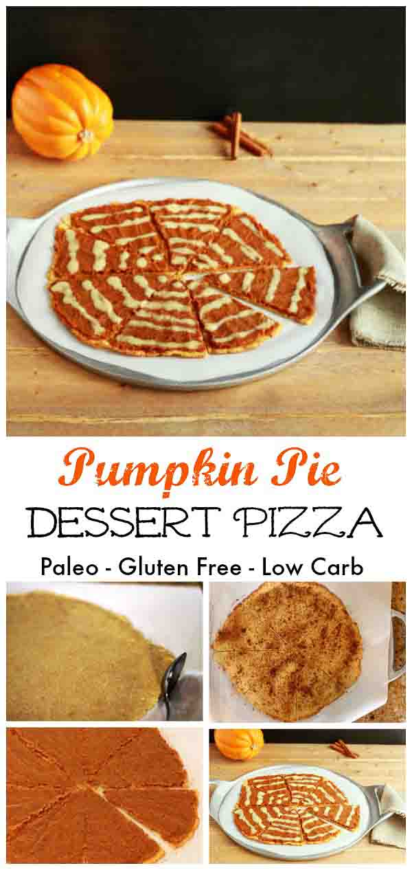 Pumpkin Pie Dessert Pizza- grain free, paleo and low carb
