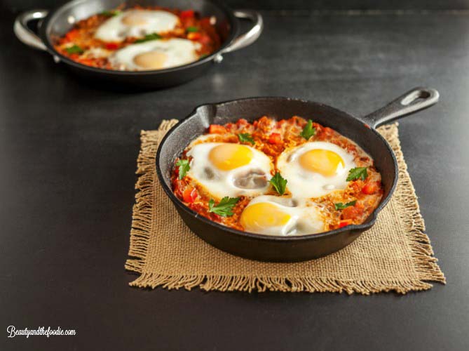 Low Carb Italian Eggs in Purgatory- grain free, paleo and low carb