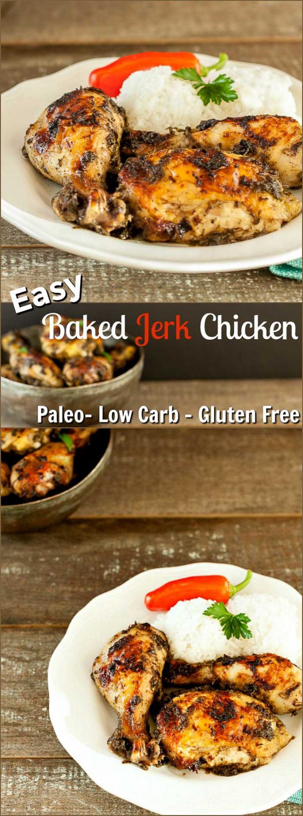 Easy Baked Jerk Chicken Low Carb Beauty and the Foodie