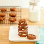 Double Chocolate Nut Butter Cookies -Low carb and paleo. Chocolate nut butter cookies with chocolate chips. Yum!