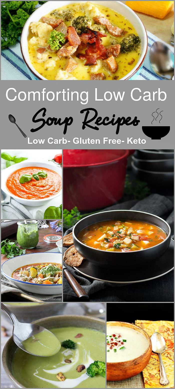 Comforting Low Carb Soup Recipes- Low Carb & Gluten Free