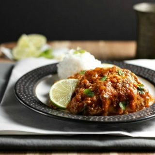 Slow Cooker Garlic Chipotle lime Chicken- Low Carb, paleo and so easy to make!