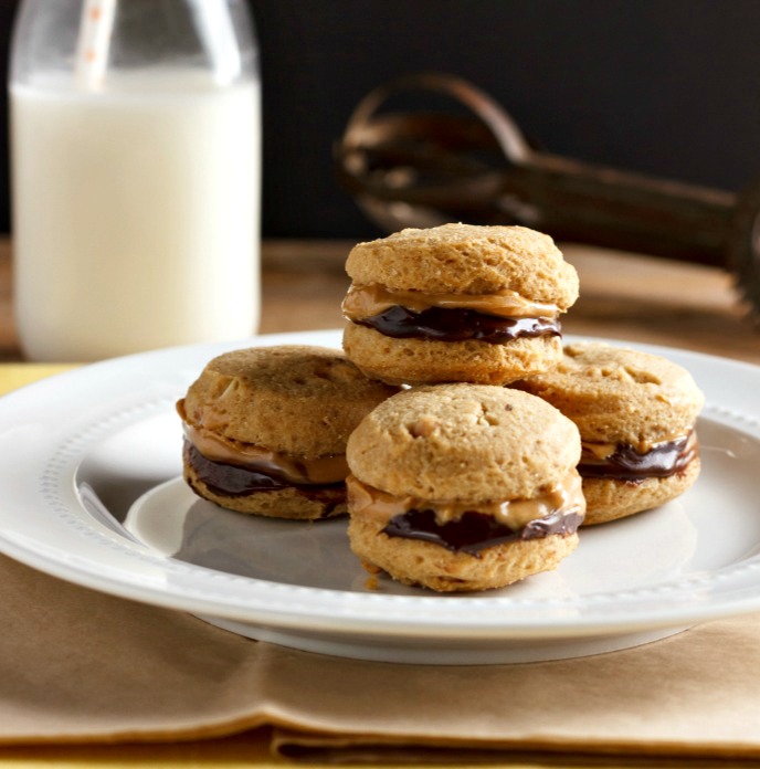 Chocolate Nut Butter Sandwich Cookies Low Carb- Paleo & nut free option