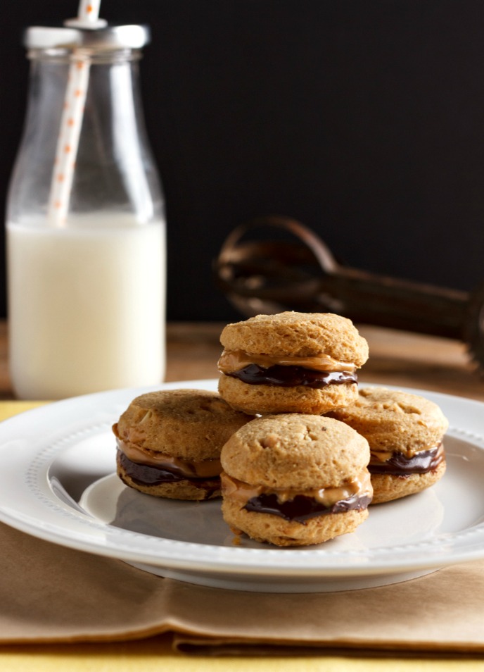 Chocolate Nut Butter Sandwich Cookies Low carb- Paleo & nut free option