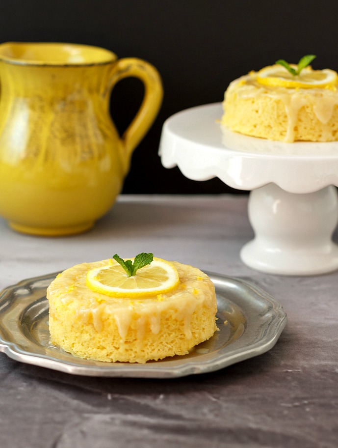 3 Minute Lemon Poke Cake Low Carb & Paleo- A fast and simple tasty treat!