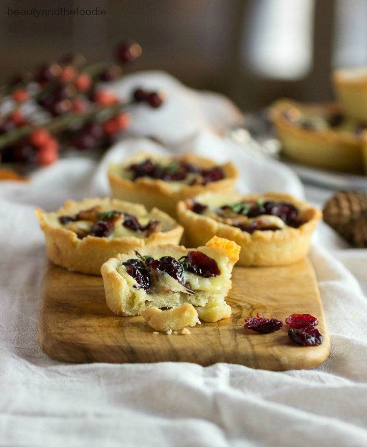Savory bacon cranberry cheese tartlets 7399