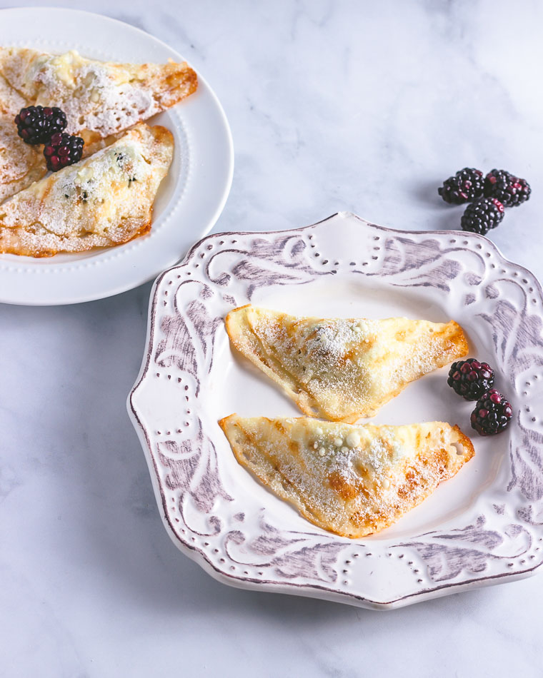 Keto Blackberry Cheese Danish Turnovers- Low carb, easy to make turnovers. 
