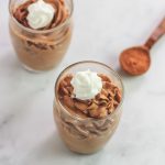 Keto Chocolate Peanut Butter Cheesecake Mousse- Low Carb & Gluten Free, no bake treat.