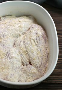 Keto Sour Cream Parmesan Chicken- prep 4