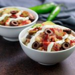 Keto Chicken Enchilada Bowls- low carb, easy, comforting.